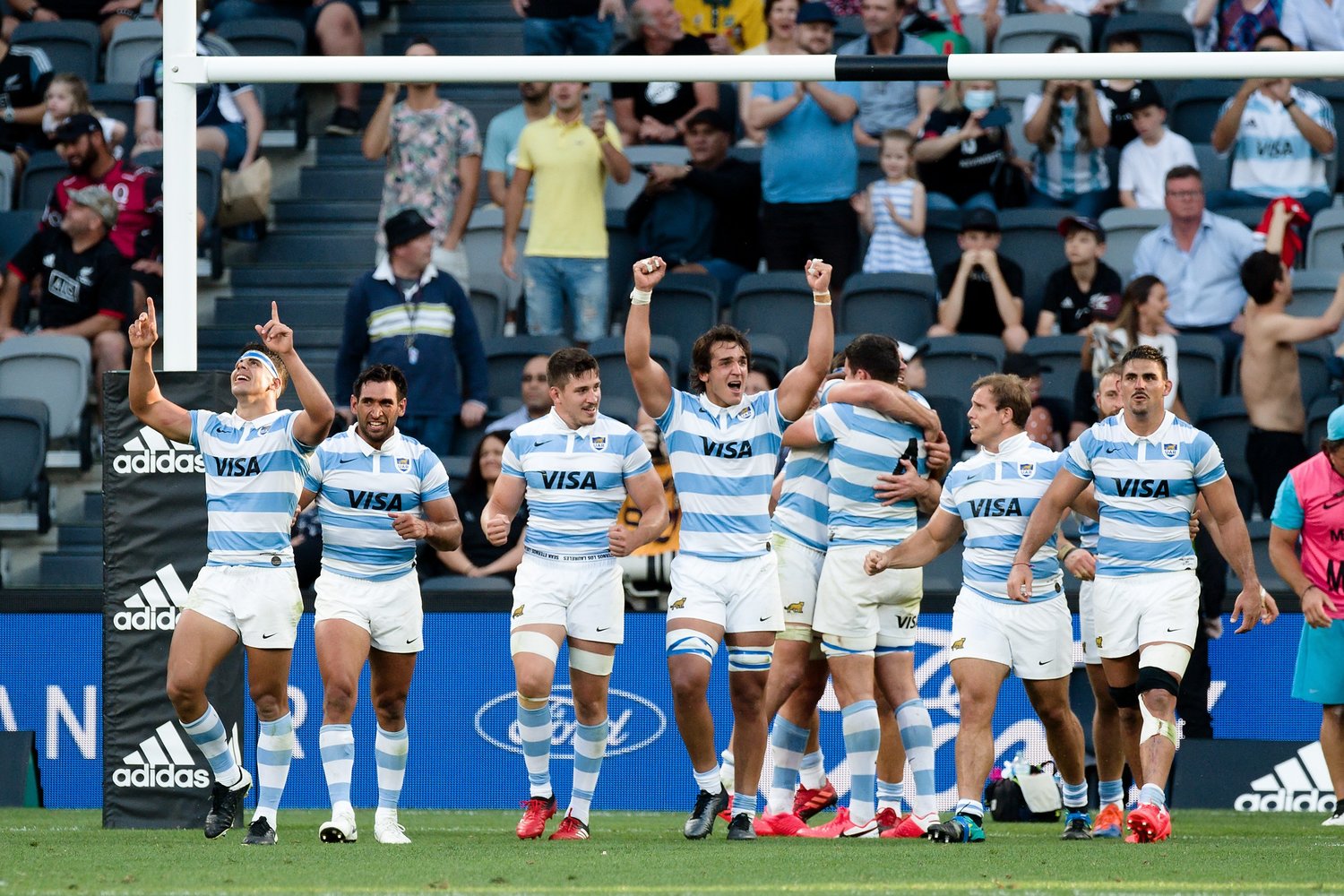 オールブラックスに勝利したアルゼンチン代表　©Getty Images