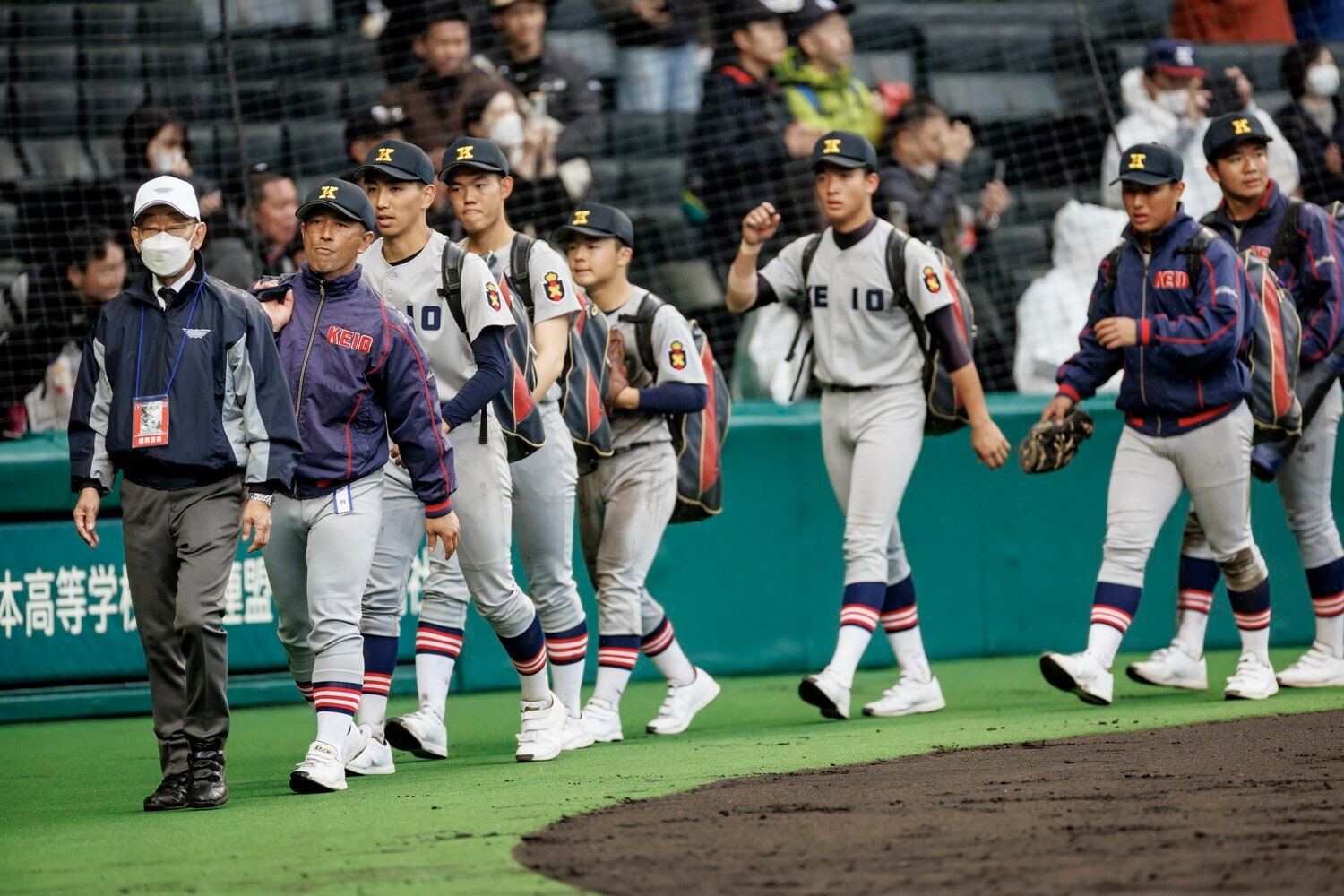 成長に資する勝利至上主義を掲げる森林監督。センバツで仙台育英との初戦敗退後に「この球場でこの相手と、こういう試合ができたことは、勝ち負けとは別に素晴らしい経験でした」と語った　©Kiichi Matsumoto