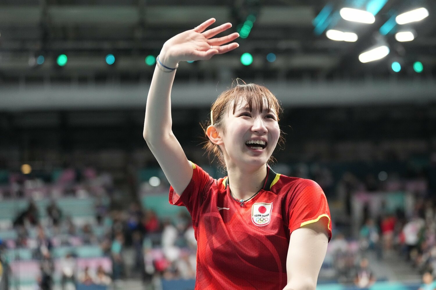 女子シングルスで銅メダルを獲得した早田ひな ©Getty Images