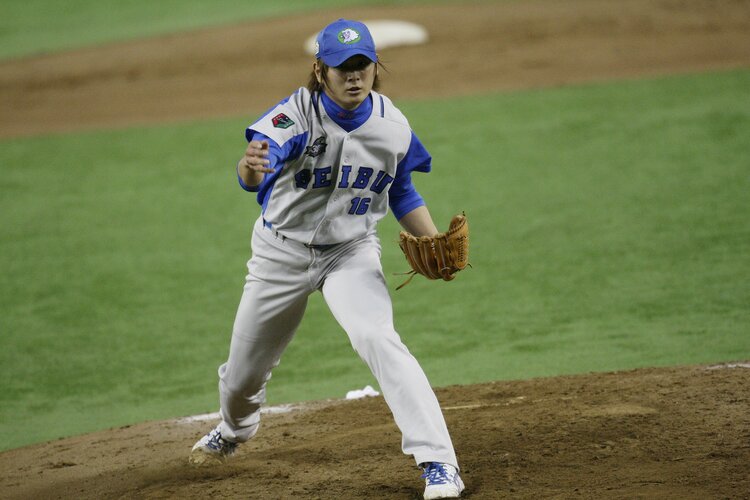 埼玉西武ライオンズ 涌井秀章投手＃16 支給Vジャン 3XL