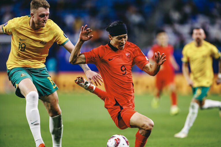 カタールW杯でブレイクしたFWチョ・ギュソン　©︎Kiichi Matsumoto