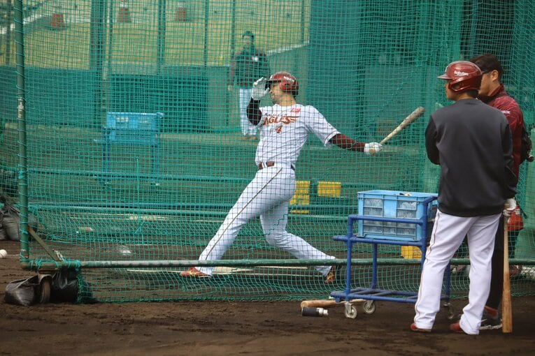 阿部の打撃練習　©Kou Hiroo