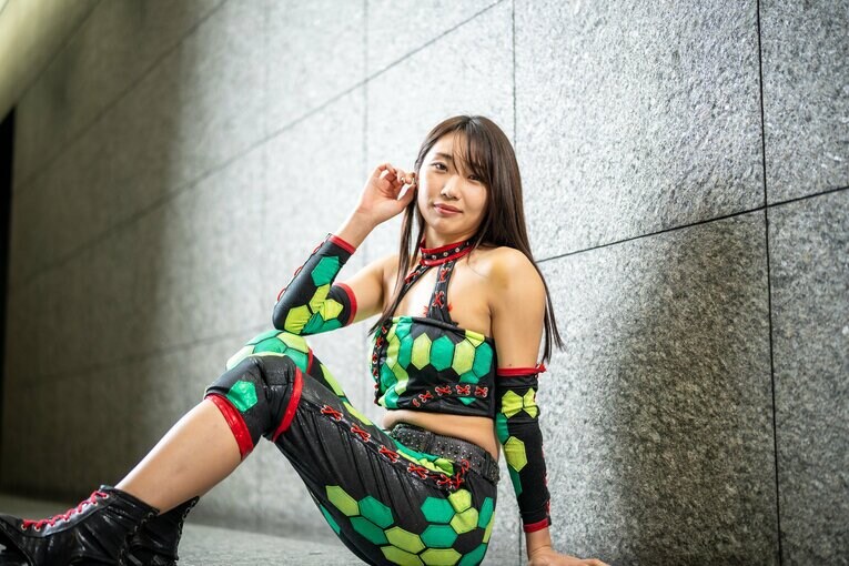 マリーゴールドのプロレスラー・勇気みなみ　©Shiro Miyake