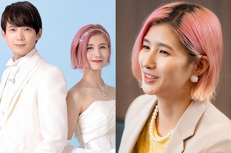 今年7月、俳優の辻本祐樹との結婚を発表した元女子プロ野球選手の加藤優さん ／ photograph by L)本人提供、R)Shiro Miyake