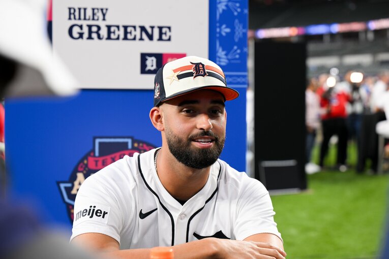 「オオタニにはなれなかったんだ」と明かしたライリー・グリーン。タイガースの23歳　©Getty Images