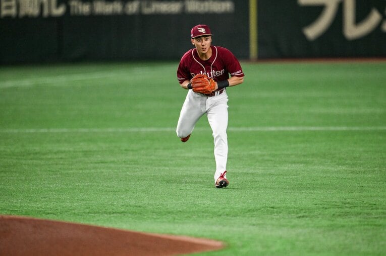 今季は主にサードでの出場となった村林　©️Nanae Suzuki