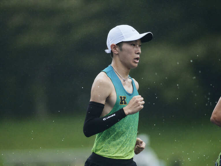 慶應大競走部の練習風景　©Yuki Suenaga