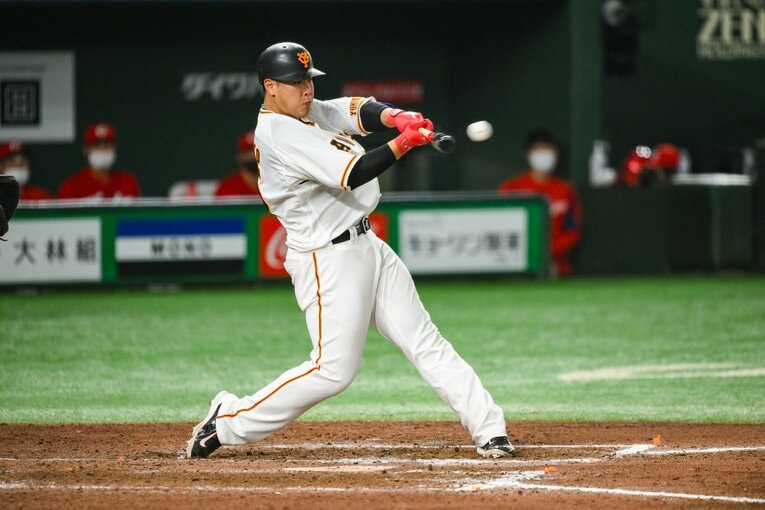 ３月のWBC日本代表にも選ばれた岡本　©︎Nanae Suzuki