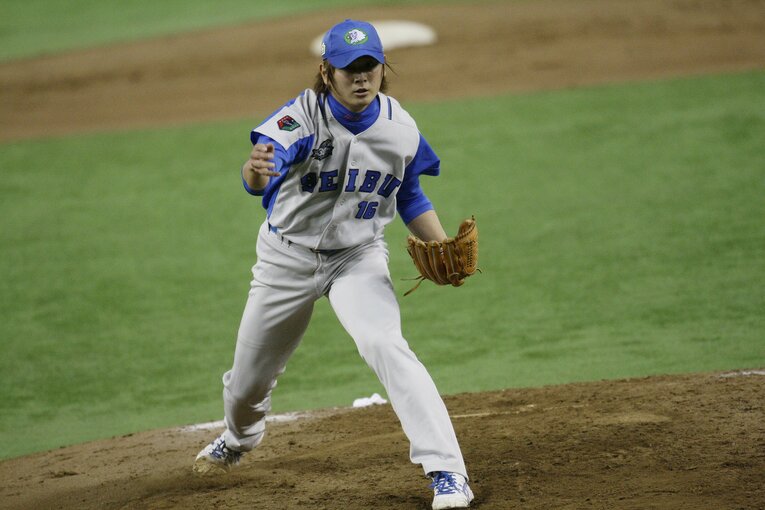 2008年、西武時代の涌井©Tamon Matsuzono