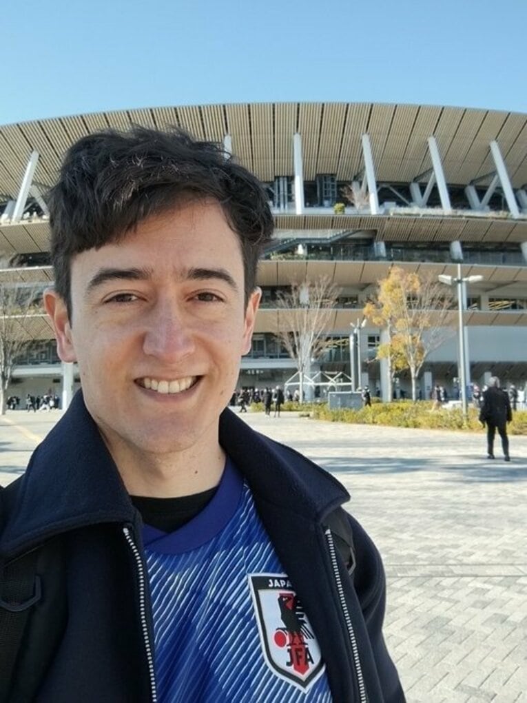 20日、初国立にたどり着いたボンテンポ記者　※本人提供