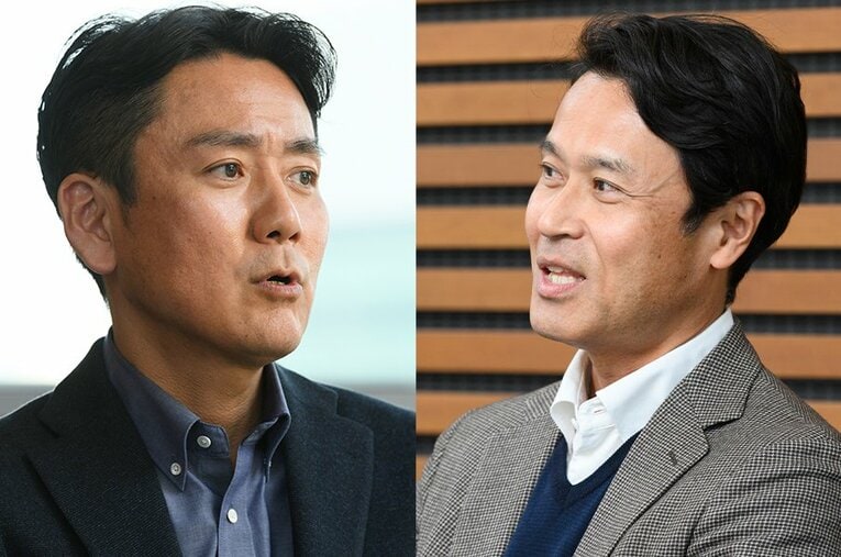 日本テレビの平川アナウンサー（右）と蛯原アナウンサーは河村さんの思いも引き継ぎ今年も箱根駅伝の実況をつとめる ／ photograph by 日本テレビ