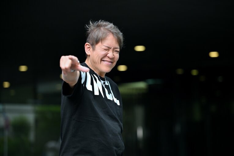 近影のライオネス飛鳥さん　©Hideki Sugiyama