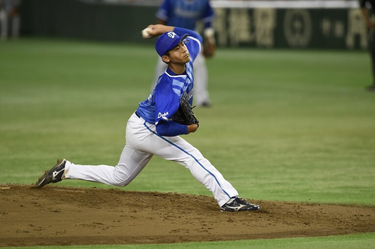 2016年CS第1ステージに登板した今永　©Hideki Sugiyama