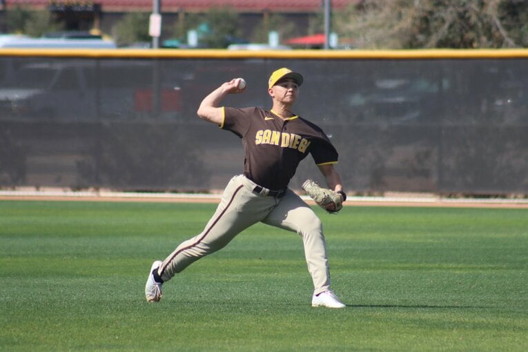 パドレス傘下のマイナーで実戦経験を積んでいる21歳のバルザー・ブライアン　©Yuki Yamada