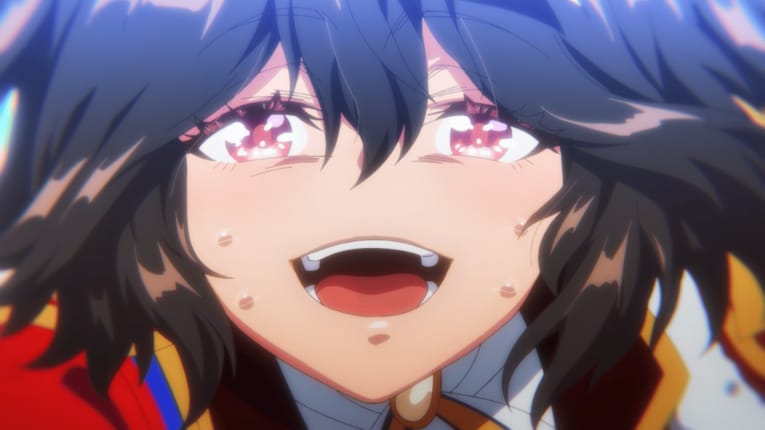 レース後、多幸感に満ちた表情のキタサンブラック　©2023 アニメ「ウマ娘 プリティーダービー Season 3」製作委員会