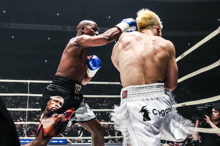 体重差とボクシングスキルで那須川を圧倒　©RIZIN FF Susumu Nagao