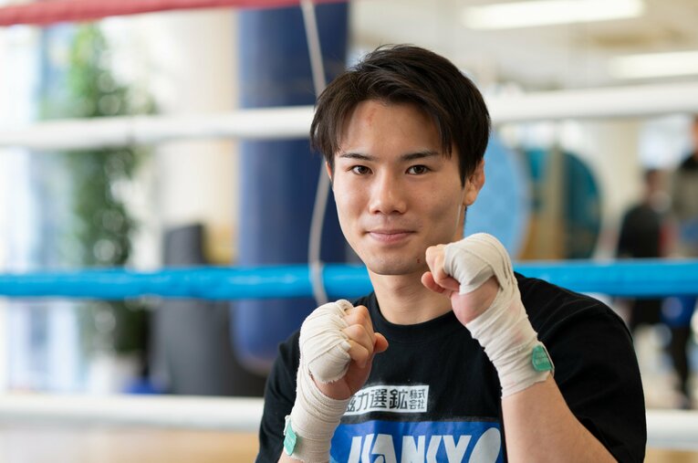 パリ五輪で金メダルを目標に掲げたが準々決勝敗退した原田周大。井上とのスパーの経験を血肉としてロス五輪を目指す ／ photograph by Tadashi Hosoda