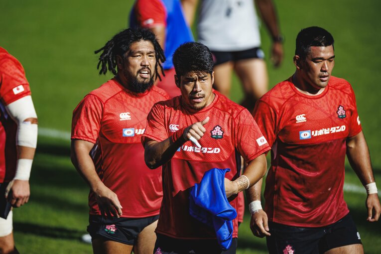 松田力也（2023年ラグビーW杯・練習日）　©︎Kiichi Matsumoto