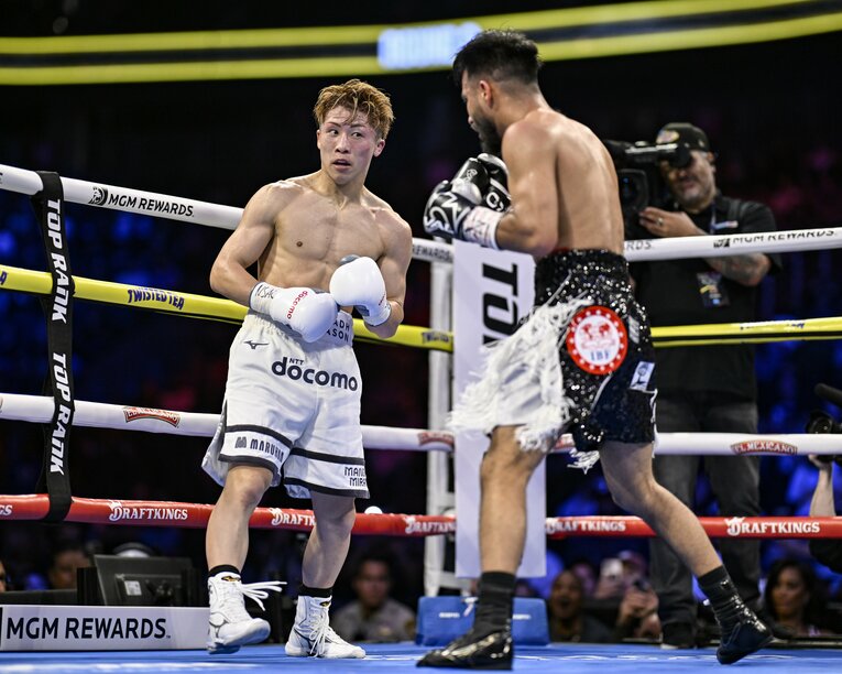 絶妙な距離感でカルデナスを攻略した井上尚弥　©︎Hiroaki Yamaguchi