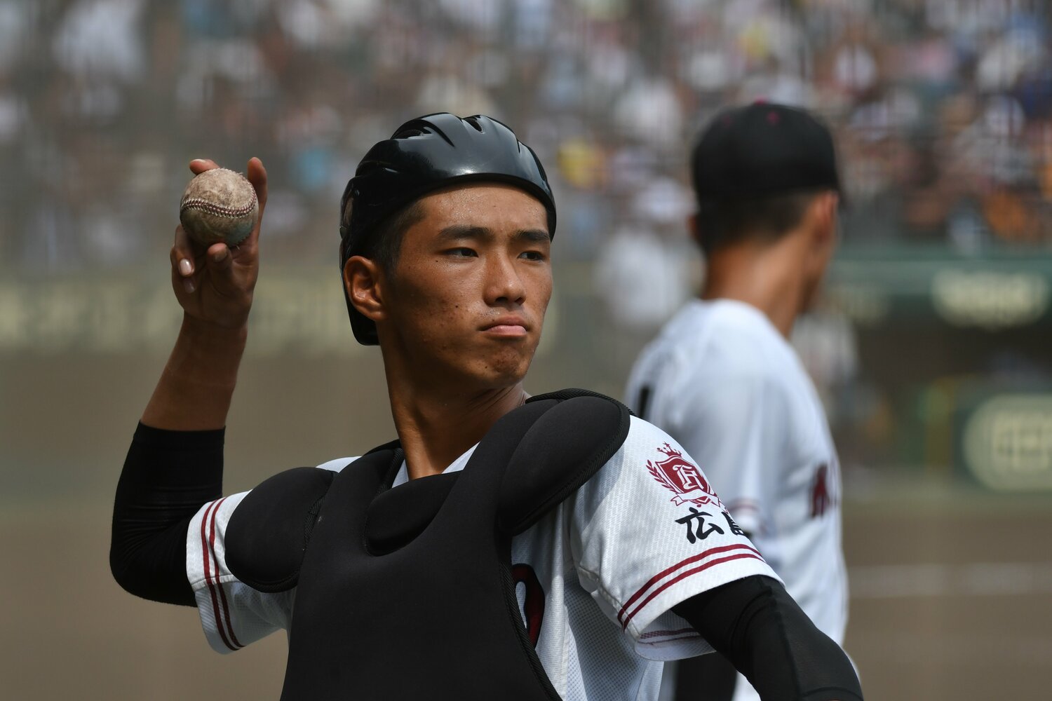 2017年、夏の甲子園で準優勝。当時キャッチャーだった中村奨成（広陵）は1大会最多本塁打数を更新した ©Hideki Sugiyama