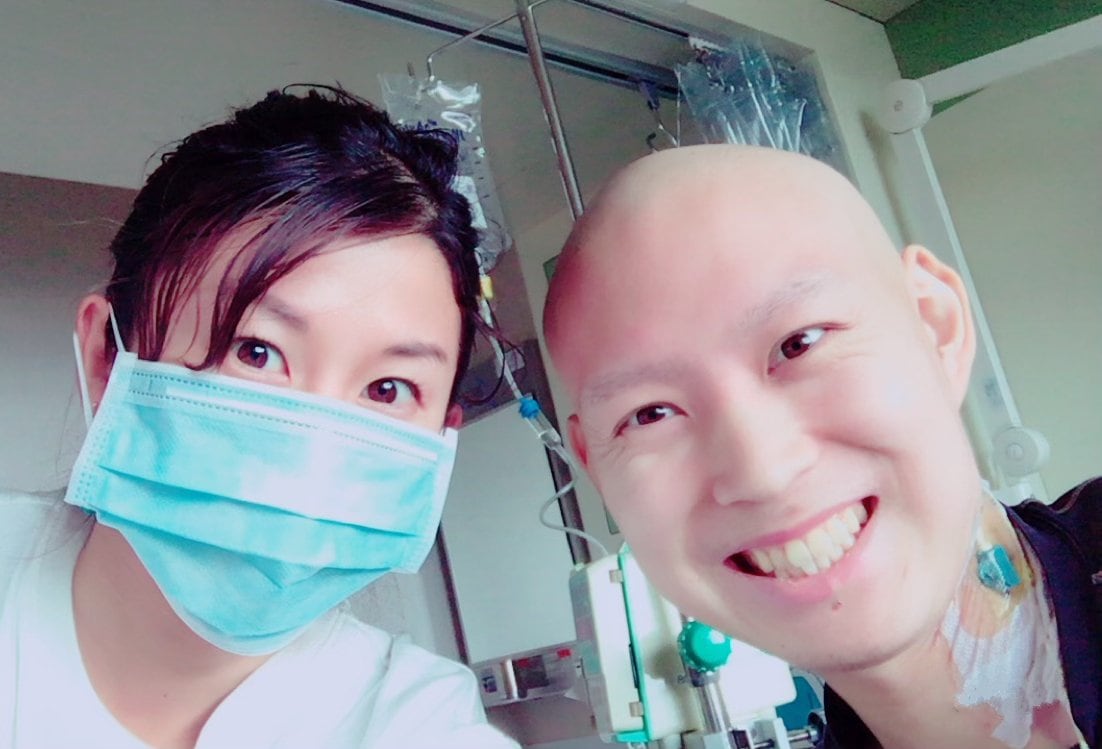 早川の闘病生活を支えた真優さん（本人提供） 