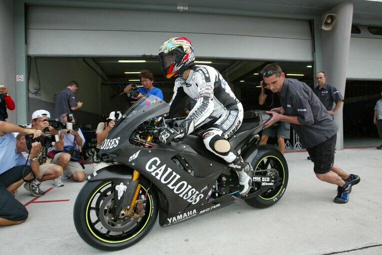 2005年シーズン前のテストに参加したノリック　©Satoshi Endo