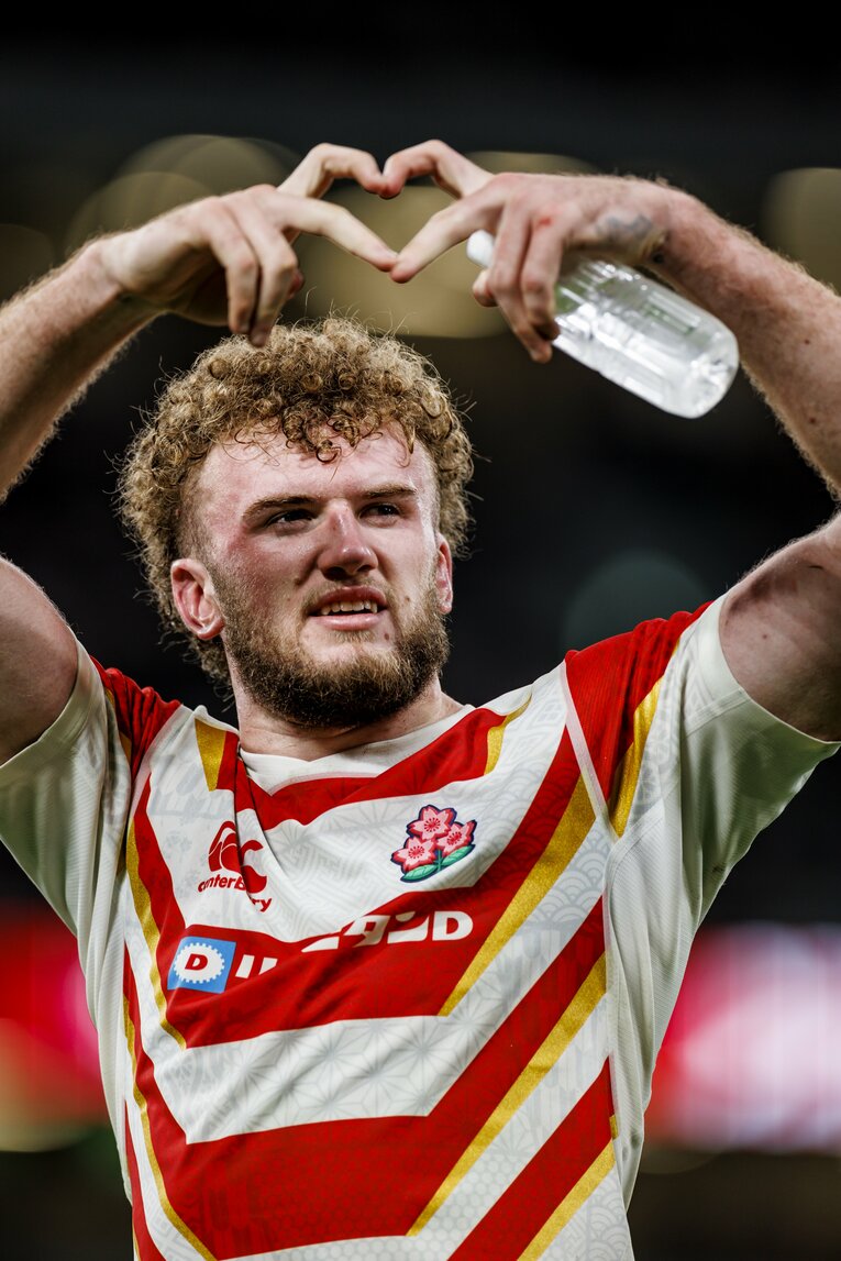 オールブラックス戦後のワーナー・ディアンズ　©Kiichi Matsumoto