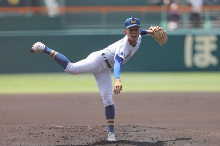 今夏の聖光学院のエースを務めた高野。破天荒なエースが味わった青春とは？　©JIJI PRESS