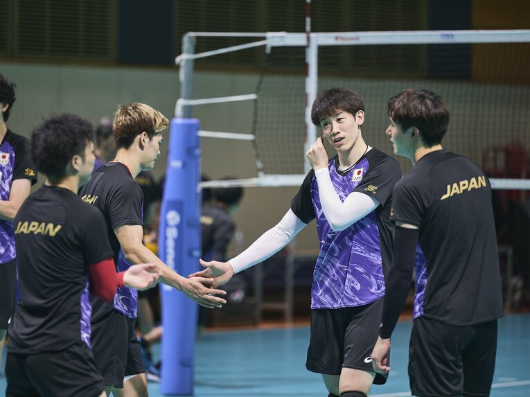 石川祐希（日本代表合宿の練習風景）©︎Yuki Suenaga