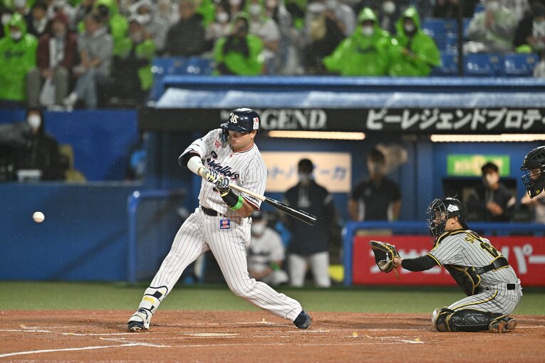 CSファイナル第1戦でのヤクルト村上　©︎Hideki Sugiyama