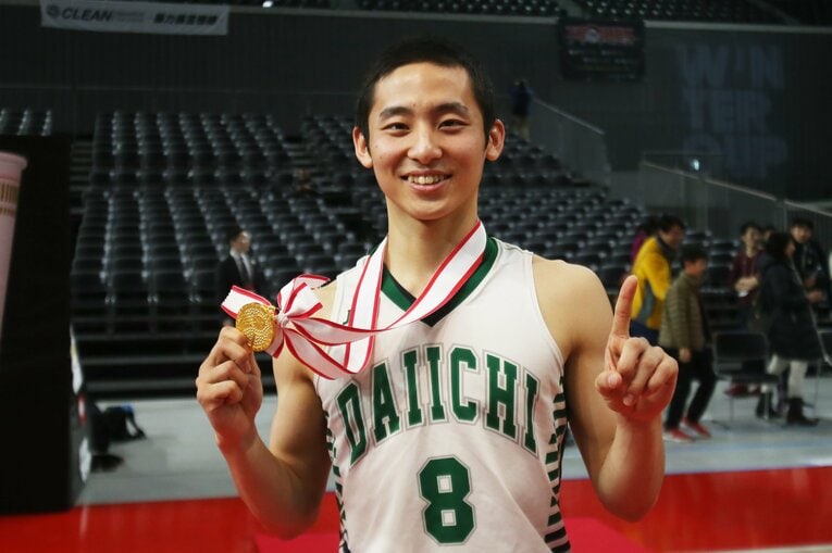福岡第一高校時代の河村勇輝　©︎AFLO SPORT