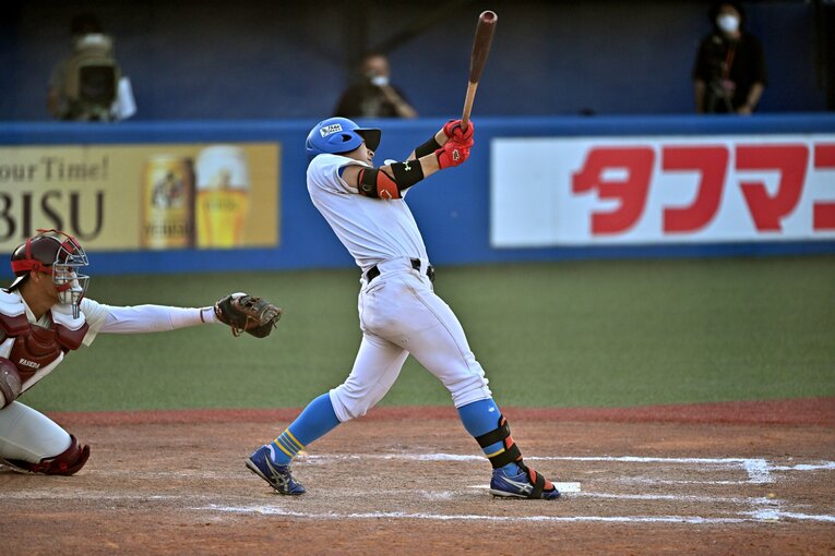 異色の経歴からプロ入りを目指す東大・阿久津　©Hideki Sugiyama