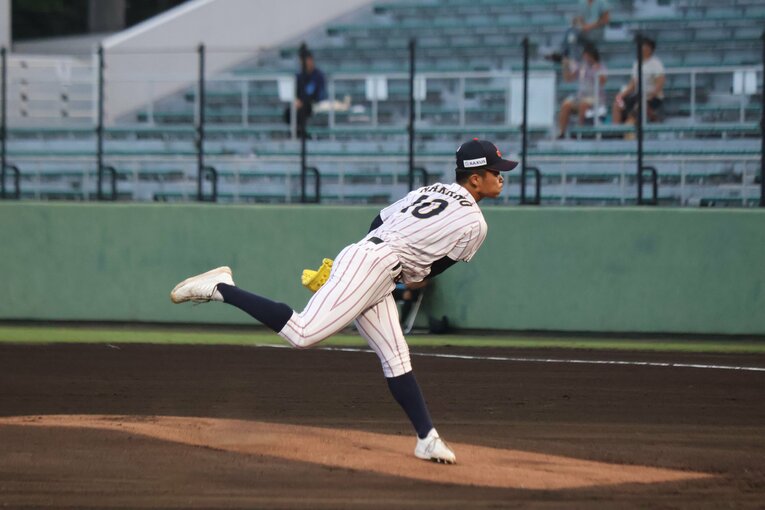 初登板となった南アフリカ戦は5回無失点と好投　©SANKEI SHIMBUN