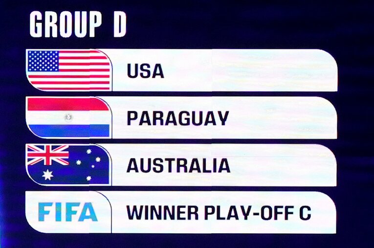 北中米W杯グループステージの組み合わせ：D組（全12グループの4枚目…画像はまだまだ続きます）　©PA Images/JIJI PRESS