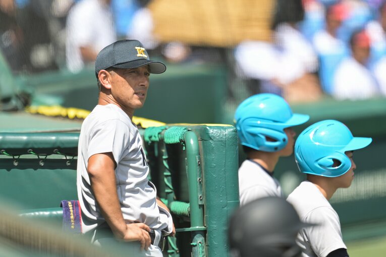 森林監督率いる慶応高校はクーリングタイムも練習から実際に導入していたという　©Nanae Suzuki