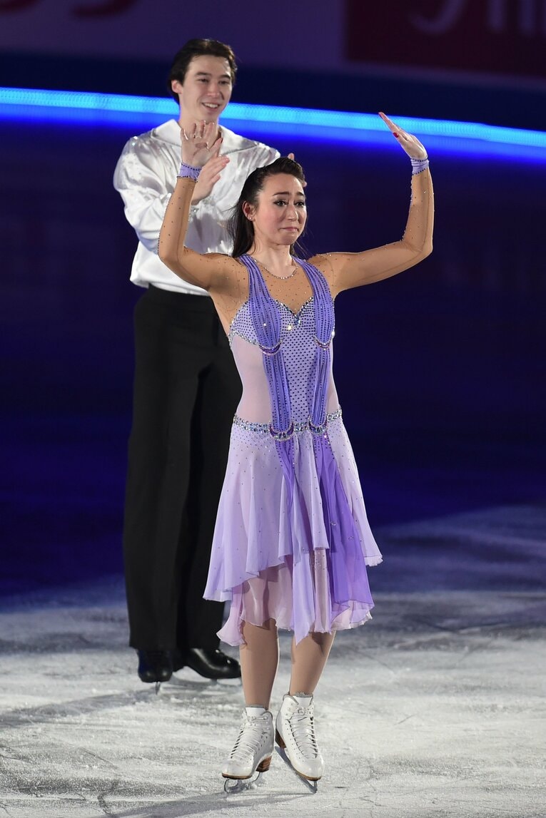 現役最後の大会となった2015年国別対抗戦のエキシビションにて　©Getty Images