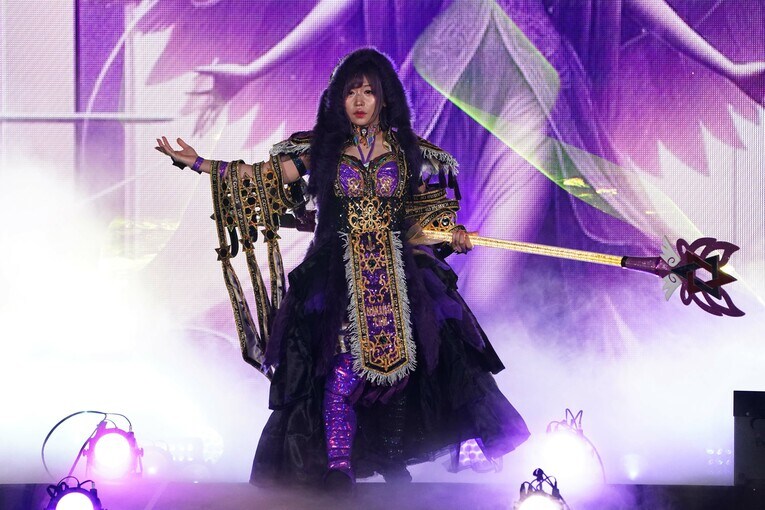 入場する中野たむ　©Essei Hara