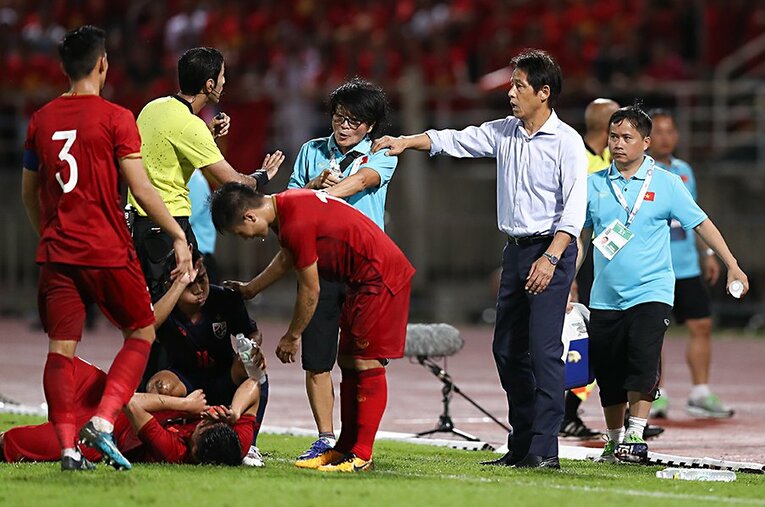 タイ代表を率いている西野朗監督。滝雅美氏もその指導法を耳にしたことがあるという ／ photograph by Getty Images