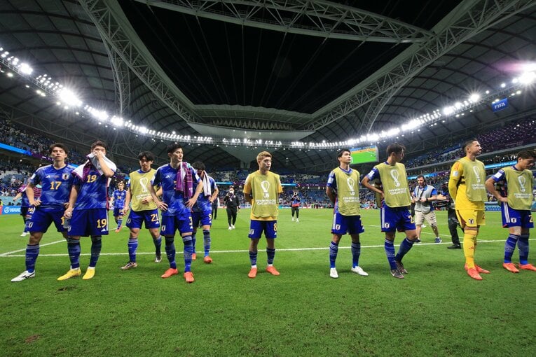 クロアチア戦の試合後　©Kazuo Fukuchi/JMPA