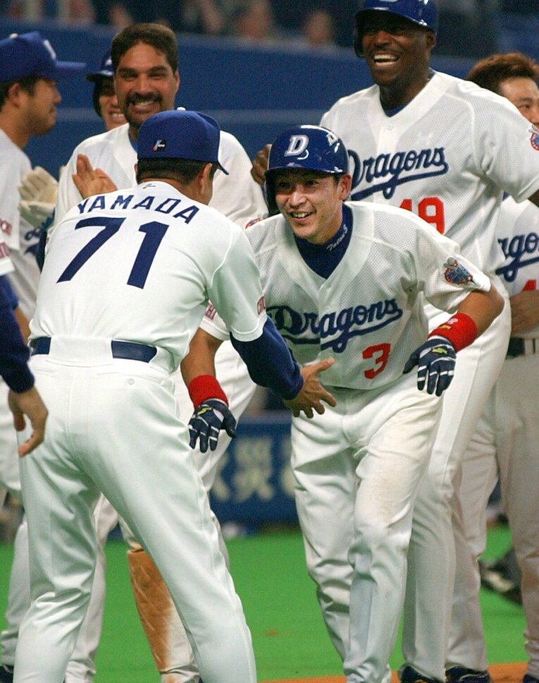 現役時代の立浪和義　©JIJI PRESS