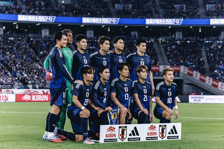 【計30枚超：“テレビに映らない”日本代表ブラジル戦歴史的初勝利】歴史的勝利のブラジル戦スタメン…写真はまだまだ続きます　©Kiichi Matsumoto