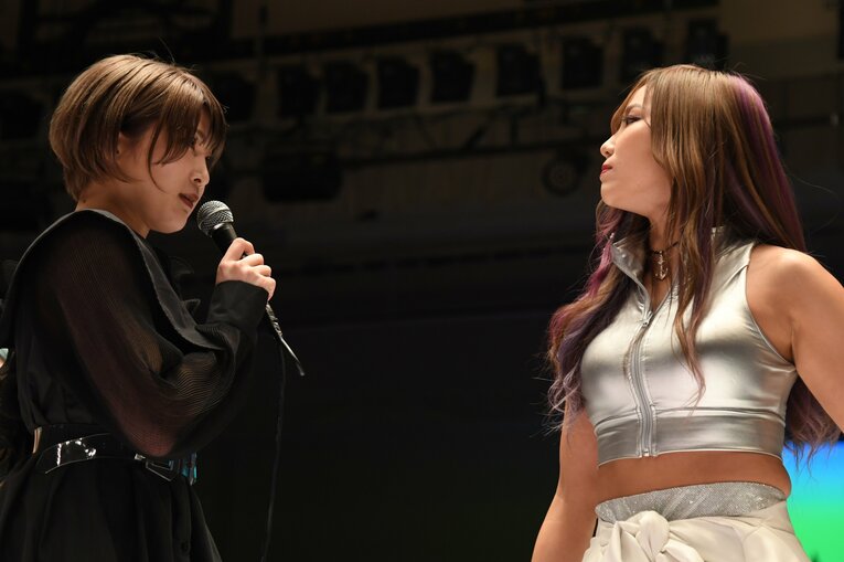 自身の理想像だと語るKAIRIに誘われてのスターダム再登場となった　©Masashi Hara