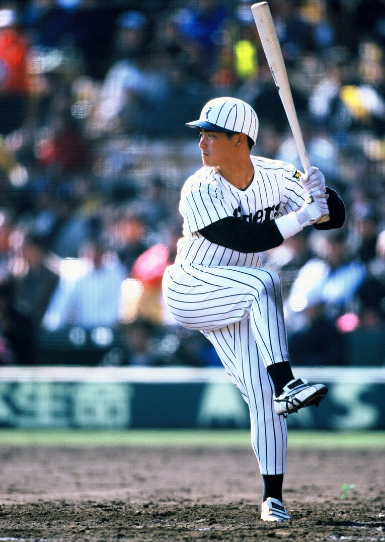 1997年ドラフト4位で阪神入団した坪井智哉。野村克也監督時代にレギュラーを勝ち取るが、徐々に出場機会が減少していた ©Hideki Sugiyama