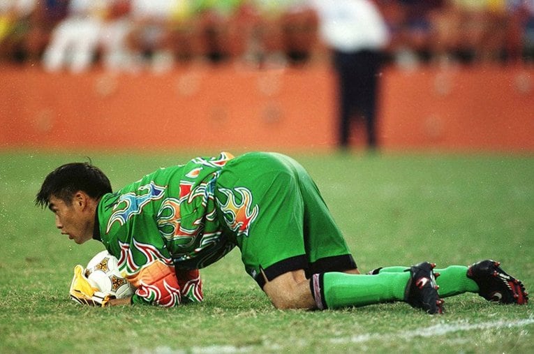 川口能活の好セーブ連発で、ブラジルに勝利したアトランタ五輪©Getty Images