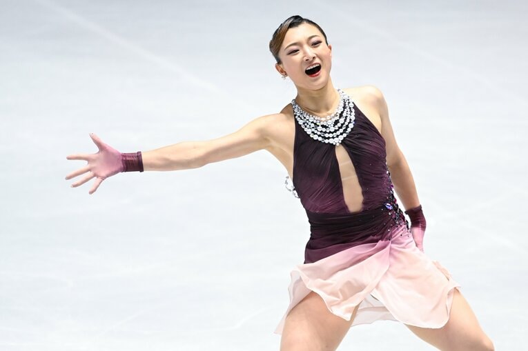 自身最後の全日本選手権で圧巻の演技を見せた坂本花織【スワイプするとそのほかの写真もご覧になれます】　©Asami Enomoto