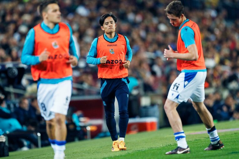 今季9点目！ 久保建英が凄まじい「バルサ撃破ドリブル、ブスケッツ退団・優勝セレモニーが同時に」カメラマンが見た“美しいカンプノウの夜”(23)