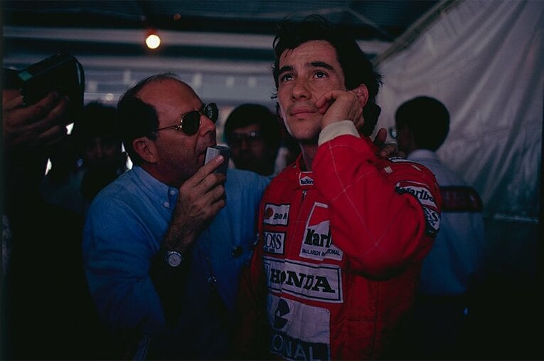 F1ブームの象徴だった「音速の貴公子」ことアイルトン・セナ。1994年、レース中の事故で帰らぬ人となった。 ／ photograph by BUNGEISHUNJU