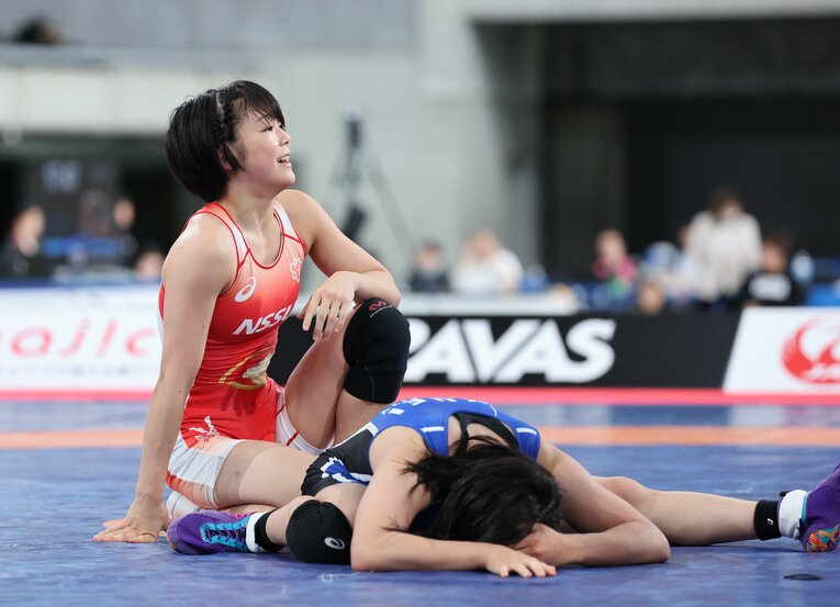 122連勝を達成した19歳の藤波朱理　©JIJI PRESS