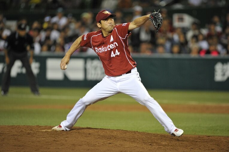 2013年、楽天時代の斎藤　©Hideki Sugiyama