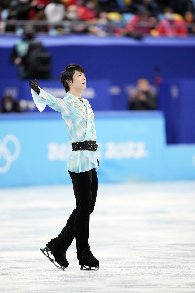 北京五輪フリー『天と地と』、演技終了直後　©Sunao Noto/JMPA